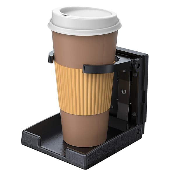 2 STK Universell Justerbar Sammenleggbar Koppholder Svart Bil Drikkeholder
