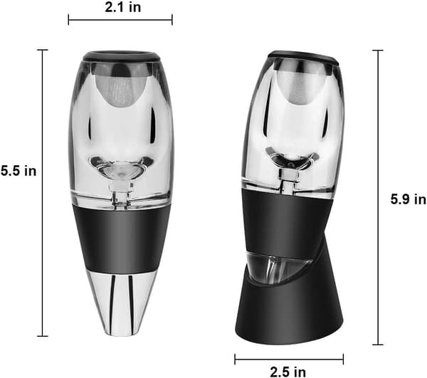 Vinkaraffel Vinlufter Vinkaraffel med vinfilter, Quick Po