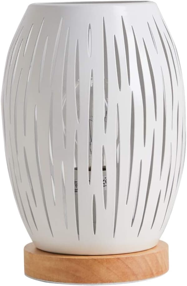 E27 60W hvit bordlampe til hjemmet, enkel skrivebordsbelysning, AC-lys