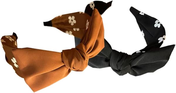 (Blomst) 3 stk. Hårbøjler til kvinder Boho Wrap Tie Mode Hårbånd Elastisk Twist Hår