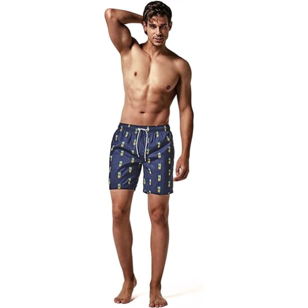 Badshorts för män Klassisk baddräkt Tropisk design för sommaren Tra