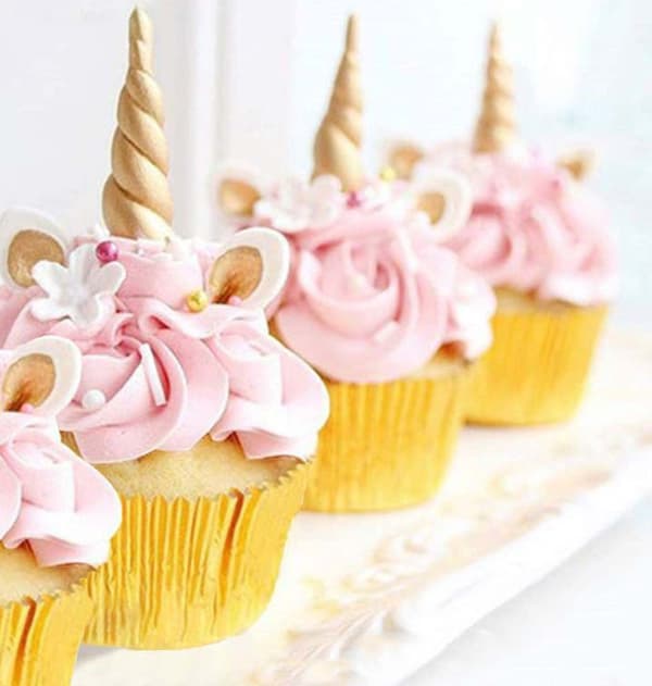 200 stk. Standard Sølvfolie Cupcakeforme (Guld)