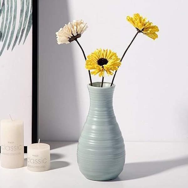Plastvaser for blomster, holdbare og moderne, for stue, kontor, bryllupsdekorasjon