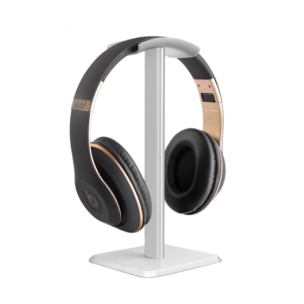 Hodemmontert hodetelefonstativ svart, aluminium skrivebordslegering headset displaystativ