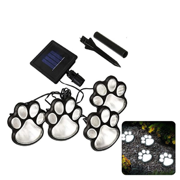 Solar Garden Light Hund Cat Paw LED Solar Lampe 4 Ben Ground Light