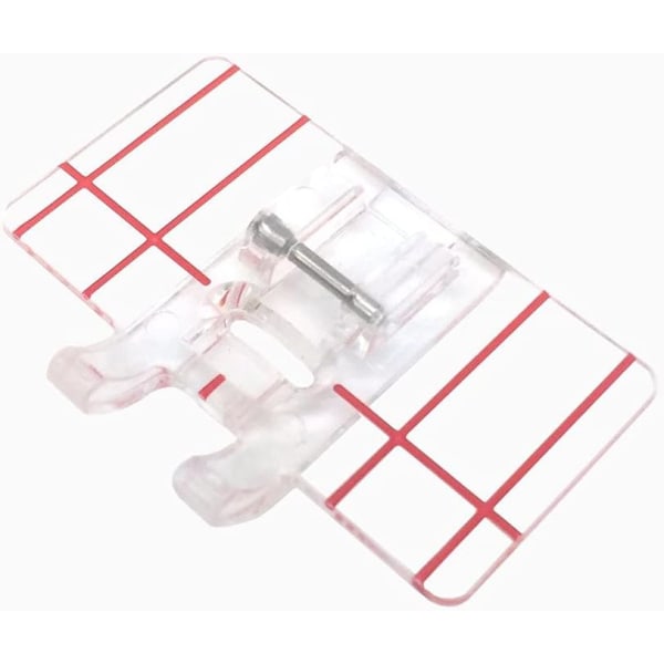 1 x Presser foot with transparent base for Lidl, Singer, Brother,