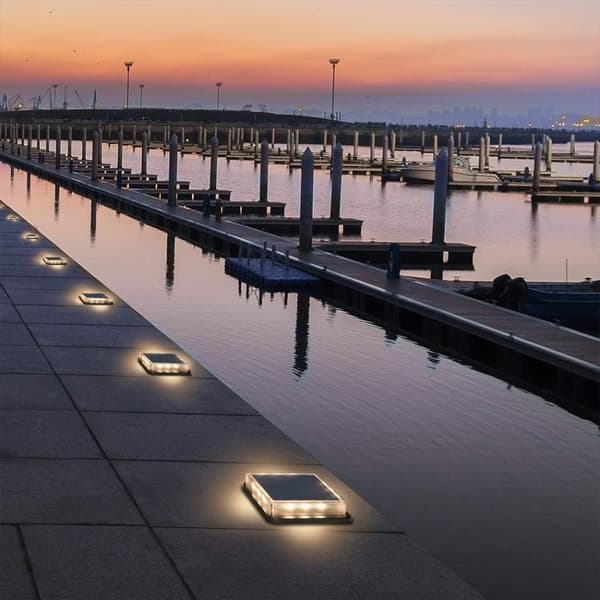 Solcelle Jordlampe, Solcelle Havelys IP68 Vandafvisende Solcellelys