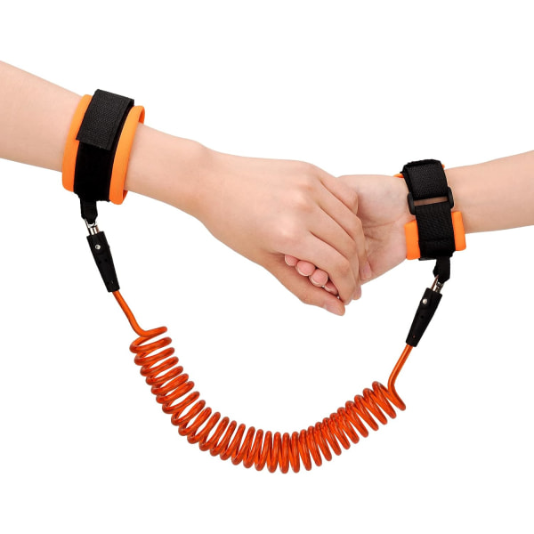 Anti-Lost handledsbälte 2,5 m, 360° roterande säkerhetsbungee-kabel för