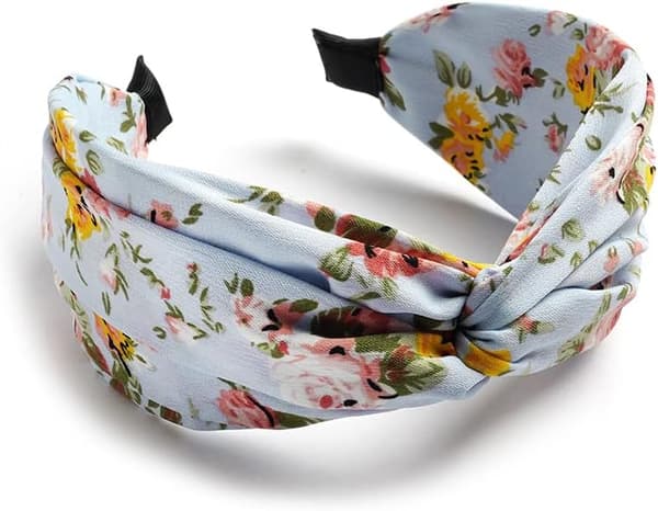 (Rose) 3 stk. hårbøjler til kvinder Boho Wrap Tie Mode Hårbånd Elastisk Twist Hår