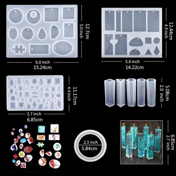 DIY harpiks bokstav ornament silikonform, 186 stk, stearinlysform