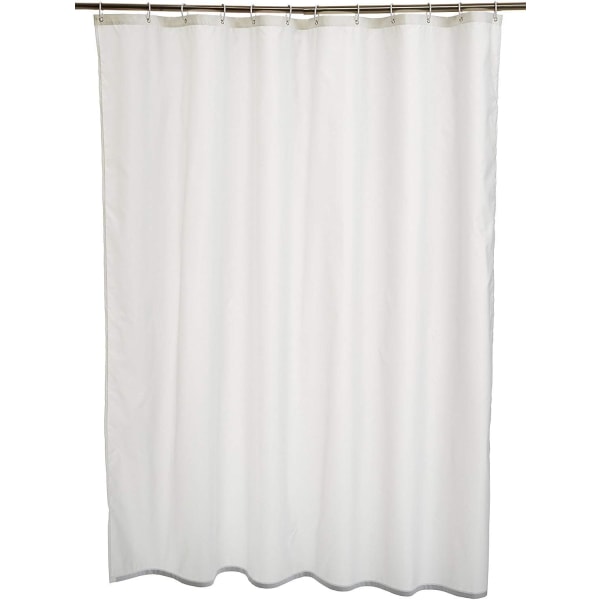 Polyester Duschdraperi 180 x 180 cm Vit