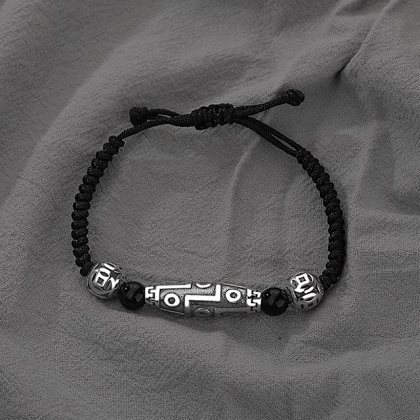 Parbracelet i flätad stil, retro etnisk, justerbar