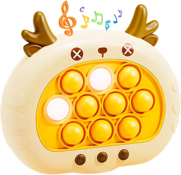 （Hjort）Quick Push Bubbles Pop Fidget Leke Det Spill, Fast Push Light Up Pop Interaktiv Sensor