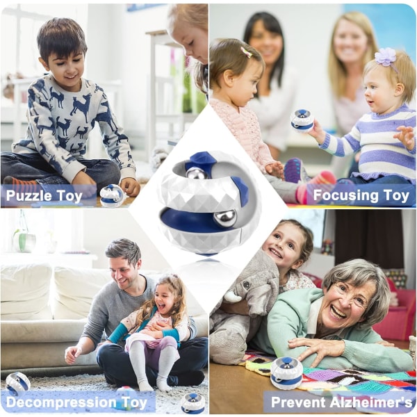 Fidget Cubes Toppsnurrande Leksak, Som Anti-Stress Presenter och Kreativ