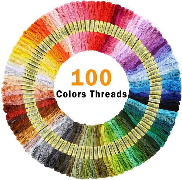 206-delad Broderikit, Korsstygn Kit med Instruktioner 5 B
