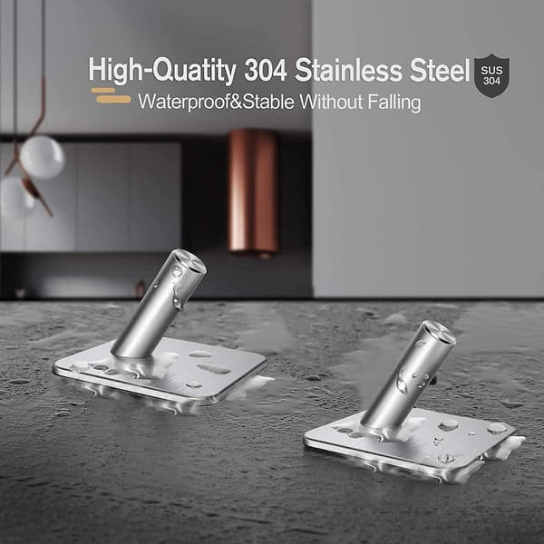 Pyyhekoukku 5 kpl Itseliimautuva Seinäkoukku 3m Ruostumaton Teräs Takki