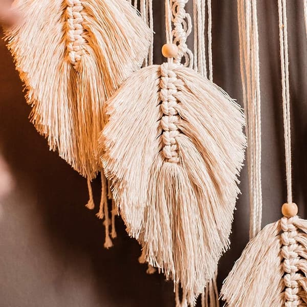 Håndlavet Bohemian Drømmesnapper - Stor Makrame Drømmesnapper med