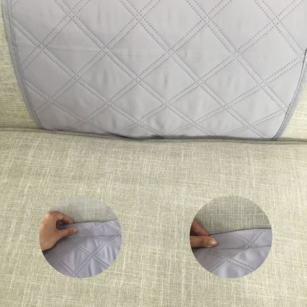 Oppbevaringsveske for sofaarmlener med 5 lommer (brun)