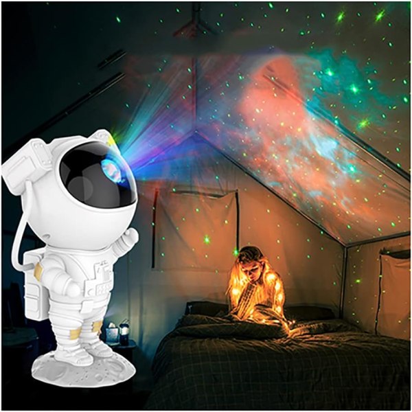 Astronaut Star projektionslampa, LED nattljus för barn, Galaxy