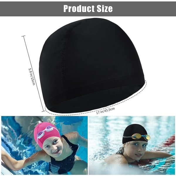 2-pack Badmössa Simning Pool Simning för Vuxna Mjuk Pol