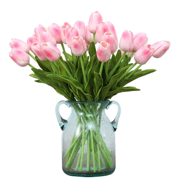 11 stj konstgjorda tulpanbuketter PU-simuleringstulpaner med stora blomknoppar Real Tou