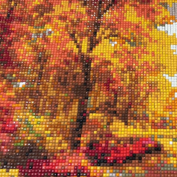 30x40cm, 5D diamantmaleri landskap strassbroderi lerret