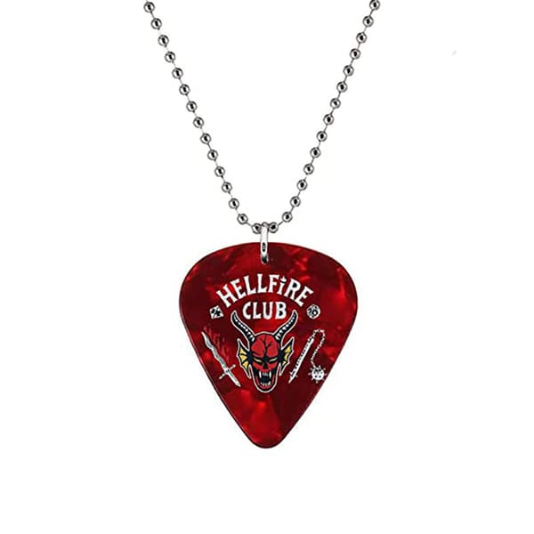 Hellfire Club Stranger Things Eddie Munsonrød Gitarplekter