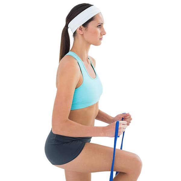 Yoga bomullshodebånd, elastisk hodebånd for sport, pilates, fitn