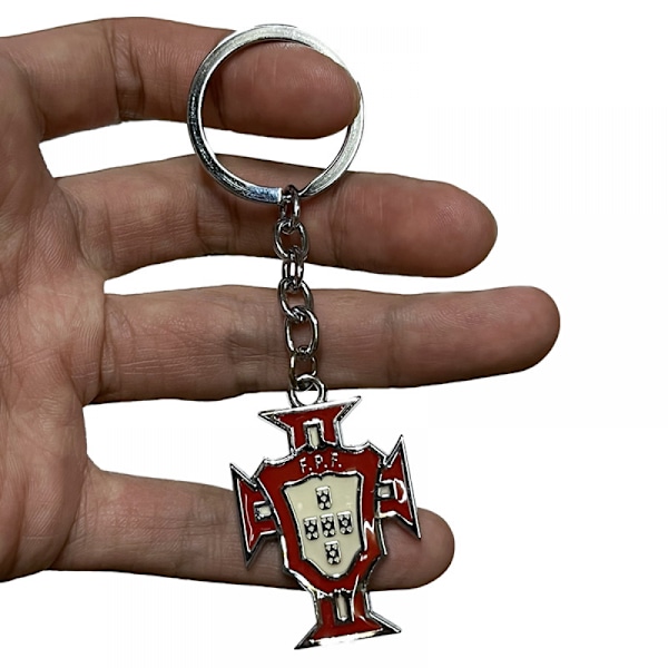 Nyckelring för Portugal Logo, National Football Team Logo Alloy Keychain