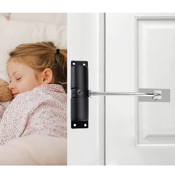 Fjærbelastet automatisk dørpumpe justerbar sinklegering automatisk