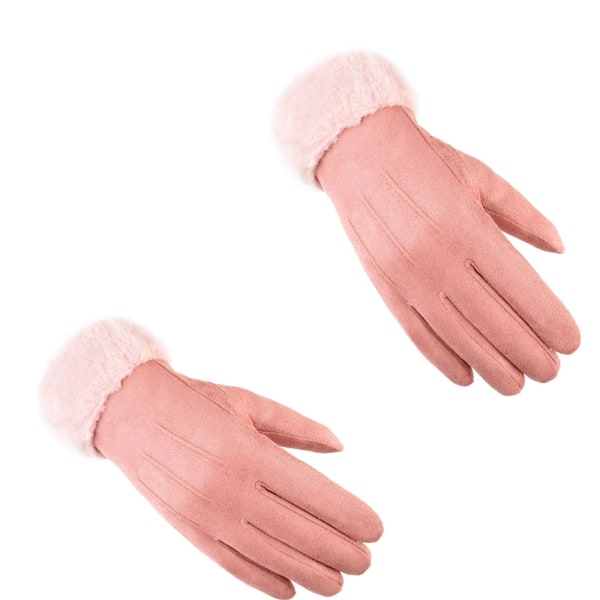 Vinter voksen varme handsker kvinde plus fløjl tyk uld selvopvarmende