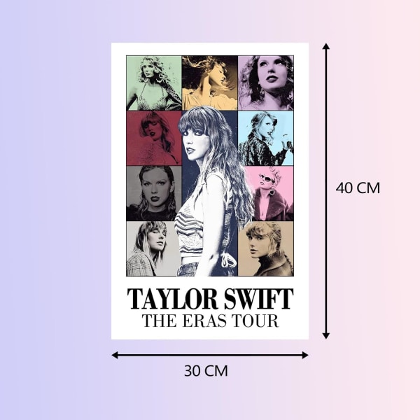 (30 x 40 cm) Taylor æstetisk plakat uden ramme, vægdekor Swift M