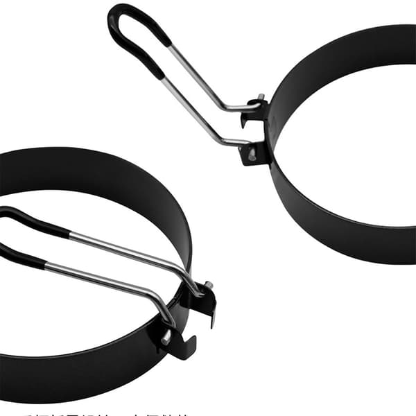Eggform - Omelettform - Matlagingsringer - Rustfritt stål - Runde matlagingsringer - Pannekaker - Omeletter - 2 stk - 7,5 cm