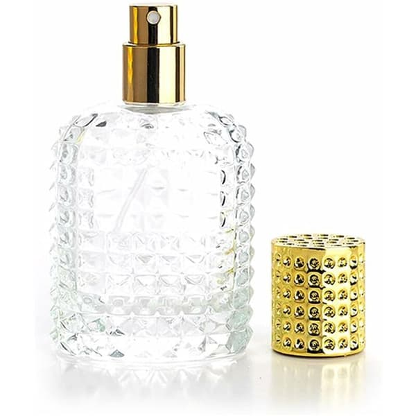 50 ml Tyhjä Lasinen Suihkepullosetti Täyttösuppilolla