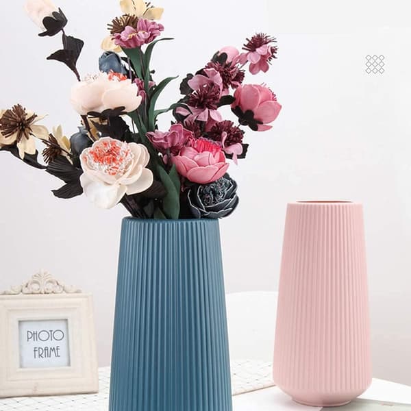 Moderne Enkel Stil Blomstervase, 1 STK Premium Plastdekorasjon