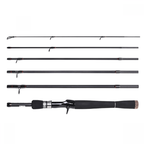 6 Sektioner 2,1 Meter Carbon Spinning Casting Fiskestang Lokke Fiskestang Håndstang Fiskeudstyr