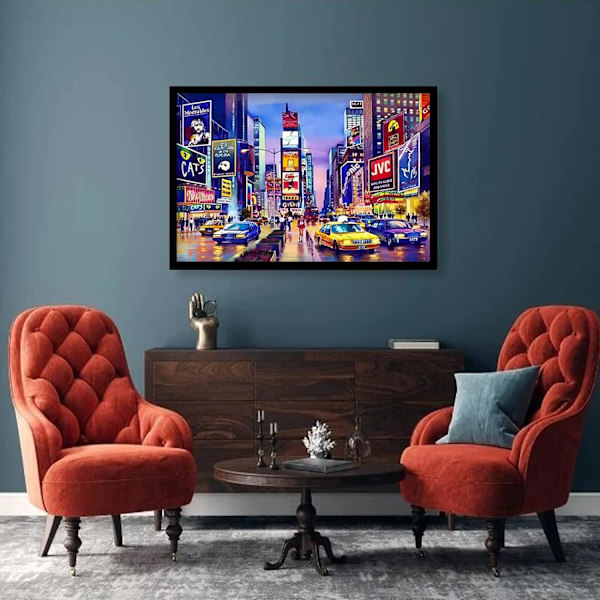 Livlig stadsgata Diamantmålning (16x12 tum/40x30 cm) Kit