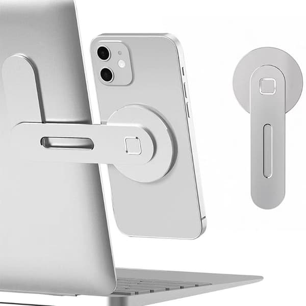 1 stk. Magnetisk Laptopstativ, Justerbart Telefon Skjerm Sidestativ for iPhone 14 Pro Max/iPhone 13/iPhone 12, Folda