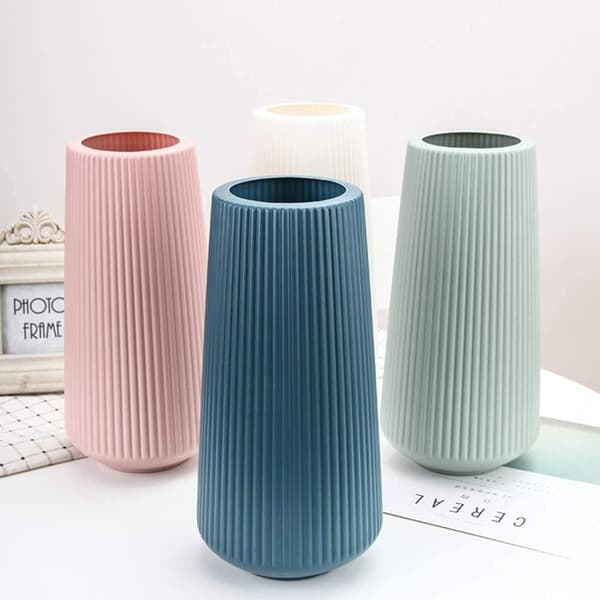 Moderne Enkel Stil Blomstervase, 1 STK Premium Plastdekorasjon