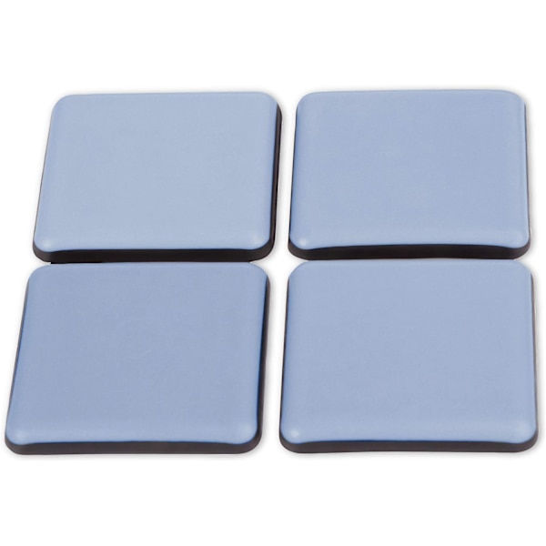 Set med 6 självhäftande Teflon-glidplattor för möbler 25 x 25 mm PTF