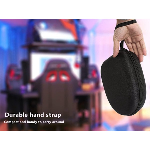 (Musta) Kuulokekotelo Kantolaukku useimmille merkeille/Bluetooth/HIFI/Langalliset kuulokkeet/Peliheadset (Vain kotelo)