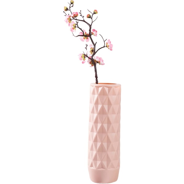King Style plastikvaser til blomster, holdbare, moderne og dekorerede