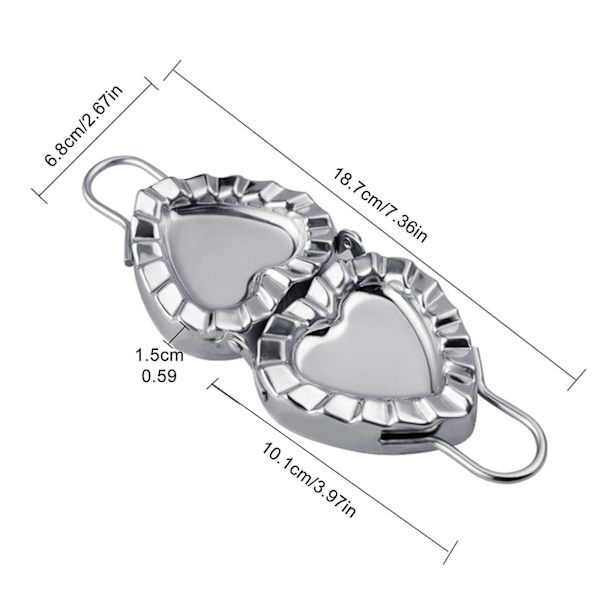 Dumplingværktøjer i Rustfrit Stål - Dumpling Maker Dej Cutter Dumpling Form