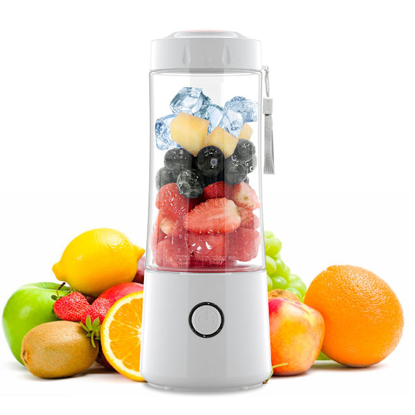 Bärbar Sladdlös Citruspress - Mjölkvit, Bärbar Mixer med