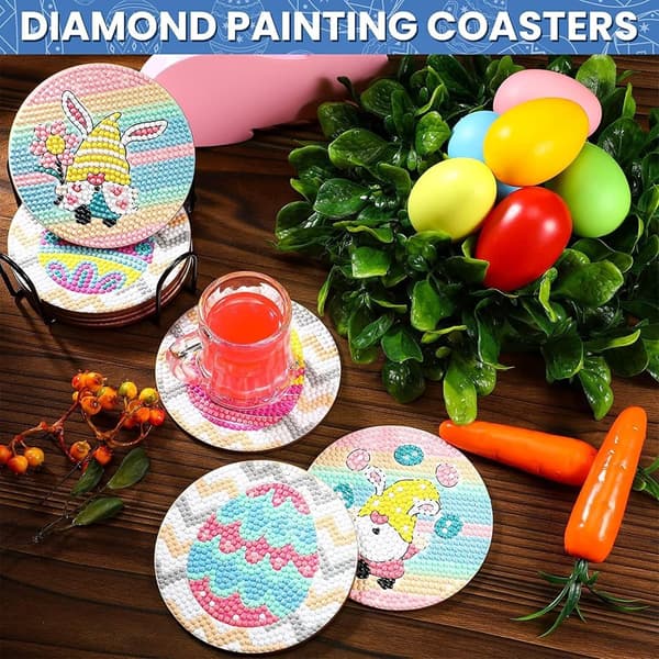 8 stk. DIY kunstneriske underkopper, underkopper