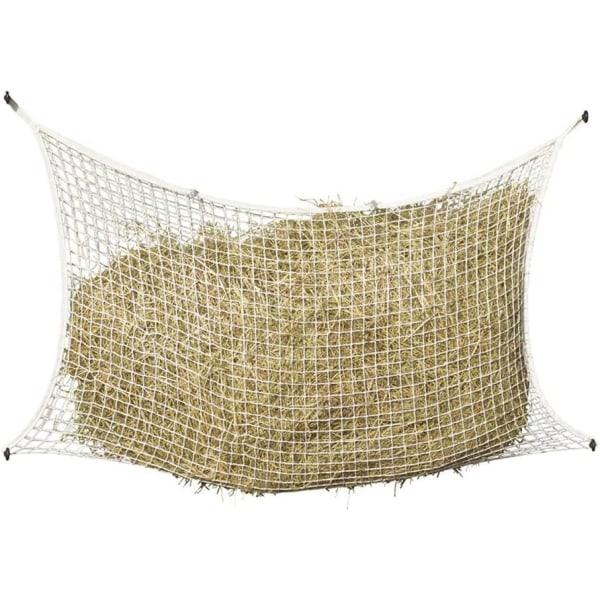 Nätfoderhink för hästar, 160 x 100 cm, Vit