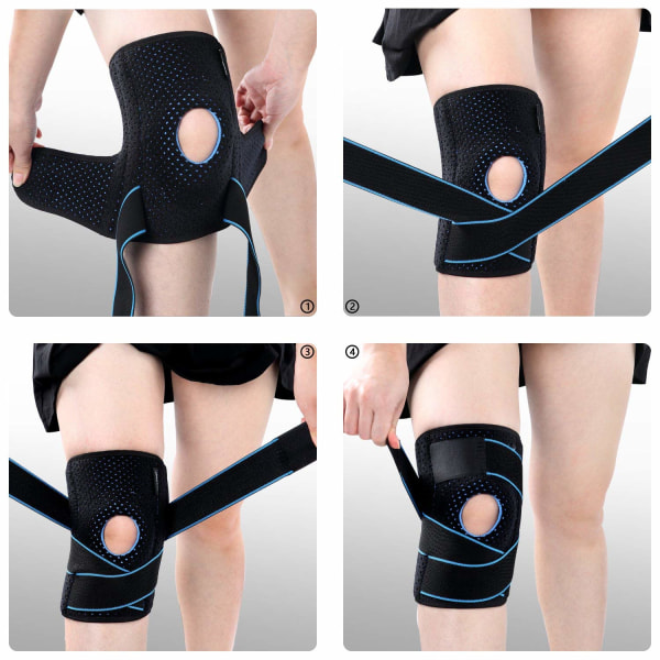 Justerbart Neopren Knäskydd, 2-pack Knäskydd