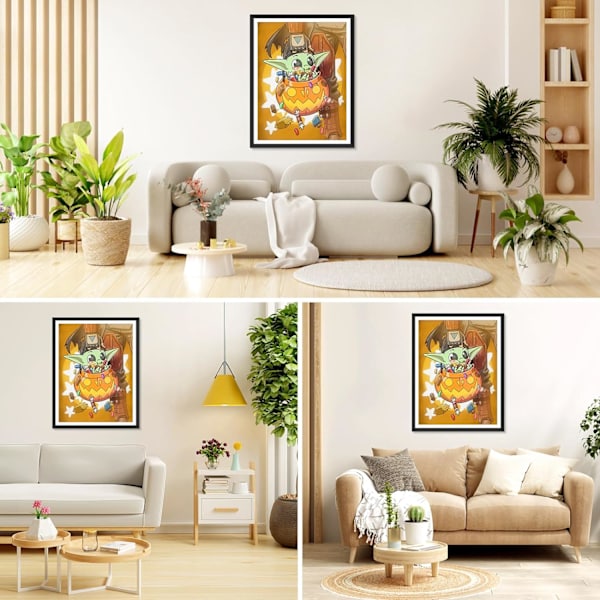 Yoda Diamantmaleri 30x40cm Sæt til Voksne Børn, 5D Diamantmaleri