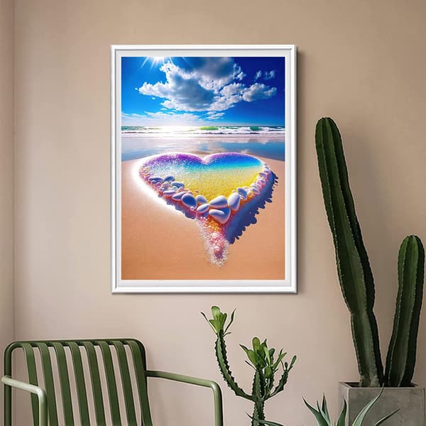 Diamantmaleri 30x40cm, 5D Diamantmalerisett for Voksne, Bl