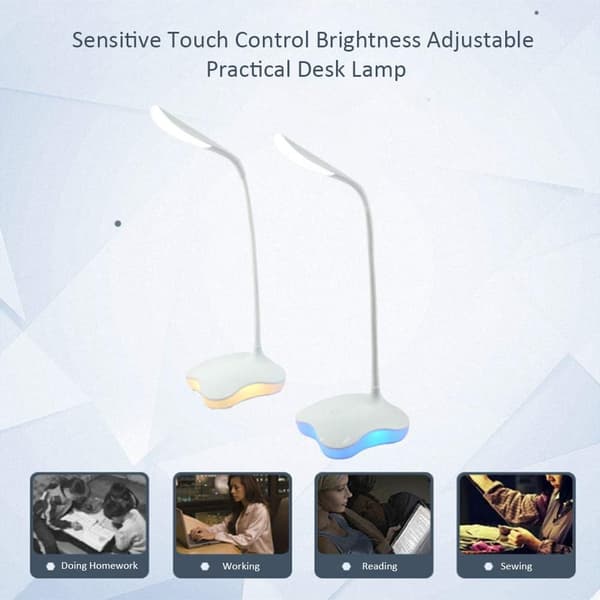 4-kløver LED-bordlampe, student øyebeskyttelse bordlampe, USA